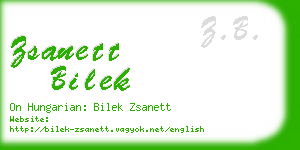 zsanett bilek business card